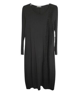 Alembika Jersey Knit Wool Panel Midi Dress 4 (12-14)